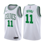 Баскетбольная джерси Kyrie Irving Boston Celtics White Green Nike